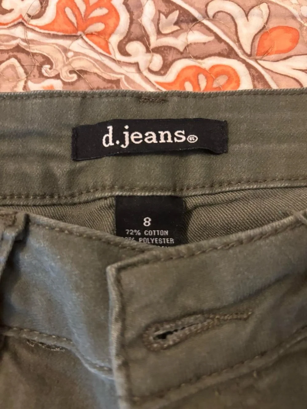 d. jeans Olive Green Skinny Women’s Jeans